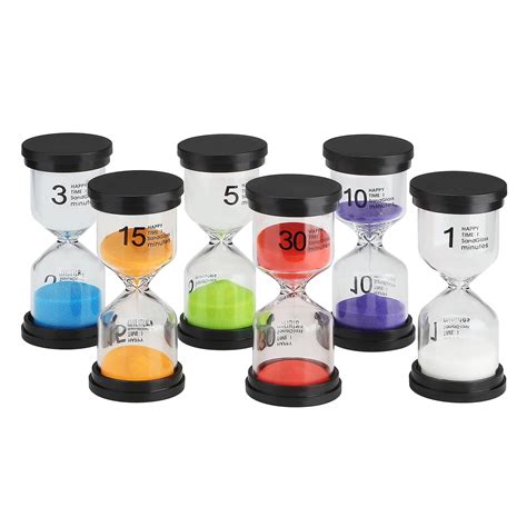 Piece Hourglass Sand Timer Set With Minute Sand This Bright