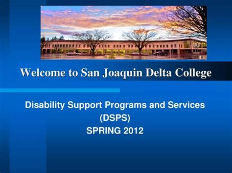 Ppt Welcome To San Joaquin Delta College Powerpoint Presentation Free Download Id 1424863