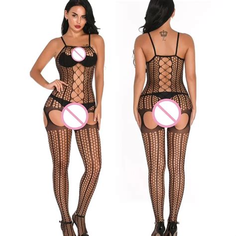 Bodysuits Bodystockings Mesh Fishnet Women Erotic Lingerie Lady Sexy Costume Set Shopee Malaysia