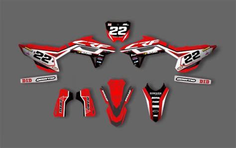 Kit Gr Fico Honda Crf Motorex Kitdeco Moto Fr