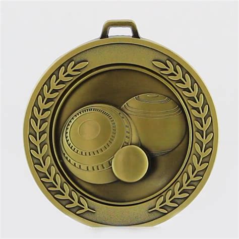 Heavyweight Lawn Bowls Medal Mm Gold Lawn Bowls Awardsandtrophies Co Nz