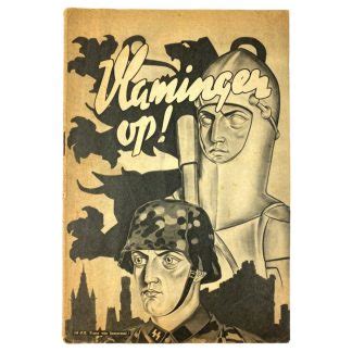 Original WWII Flemish Waffen SS Booklet Vlamingen Op