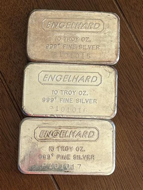 Engelhard 10oz Silver Bar 12th Series Variety A With P Prefix