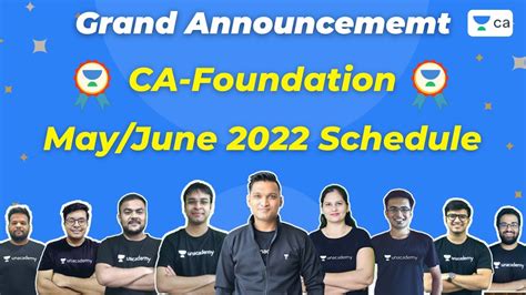 CA Foundation May June 2022 Schedule GRAND ANNOUNCEMENT Bahubali