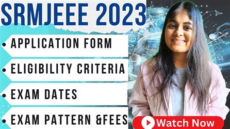 SRMJEEE 2023 Exam Date Fees Eligibility Syllabus SRM University