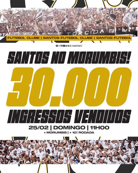 Santos Vende Mil Ingressos Para Jogo No Morumbis Boqnews