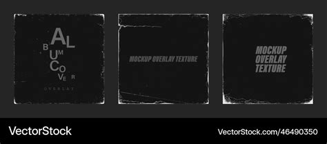 Realistic Paper Texture For Album Cover Overlay Vector Image