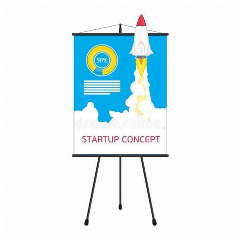 Startup Presentation Screen Stock Vector - Illustration of flame ...