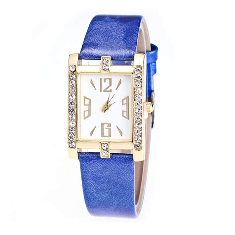 Wristwatch Exquisite Accurate Women Rhinestone Rectangle Dial Watch