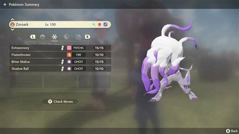 Pokemon Legends Arceus Shiny Alpha Hisuian Zoroark Max Effort Levels