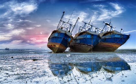 Fondos de pantalla enviar mar agua apuntalar reflexión cielo