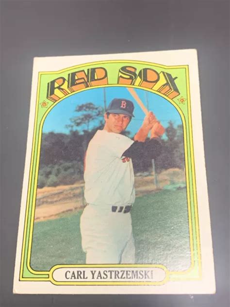 Carte Baseball Carl Yastrzemski Topps Boston Red Sox Vintage