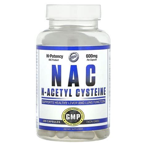 Ацетилцистеин Hi Tech Pharmaceuticals Nac N Acetyl Cysteine 600 мг 100