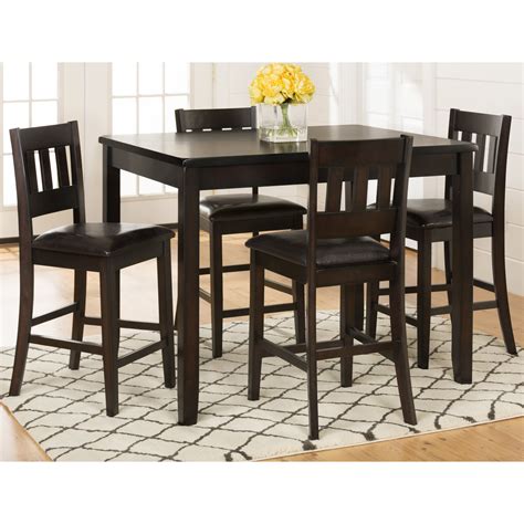 Jofran 5 Piece Counter Height Pub Table Set And Reviews Wayfair