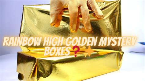 Asmr Rainbow High Gold Mystery Boxes Unboxing ️ ️🎁 Youtube