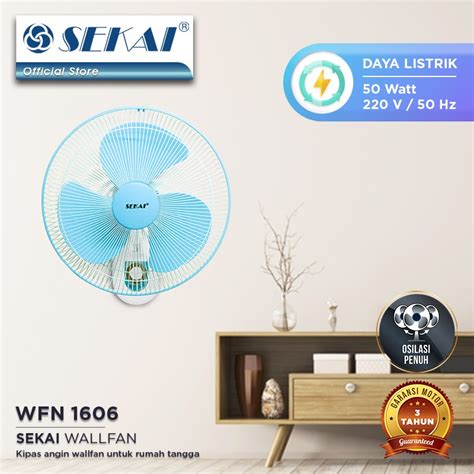 Jual Sekai Wall Fan Wfn Kipas Angin Dinding Inch Baling