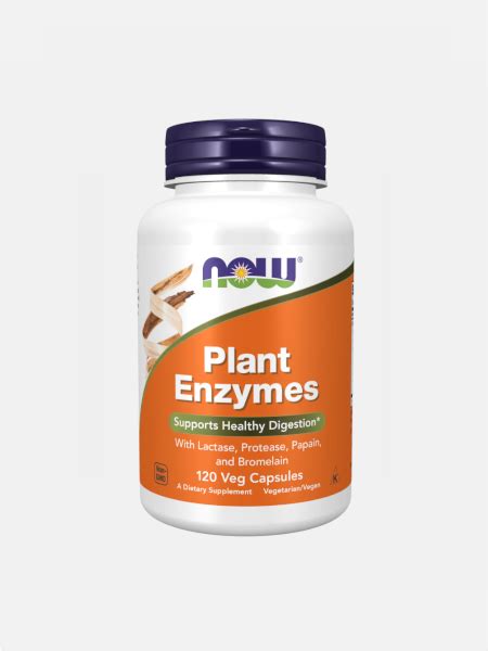 Plant Enzymes - 120 comprimidos - Now - NutriBio