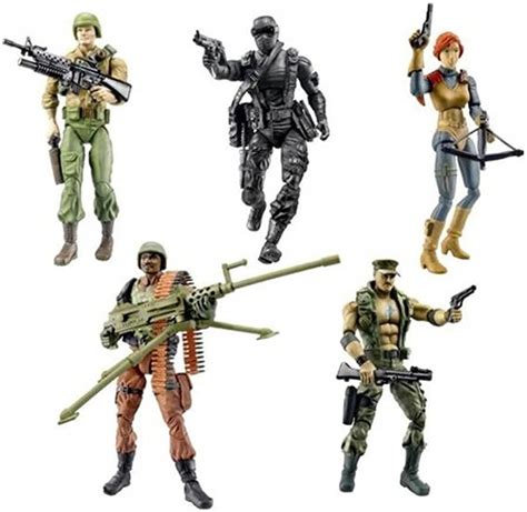 Gi Joe 25th Anniversary Joes 5 Pack Action Figure Set 2007 Hasbro