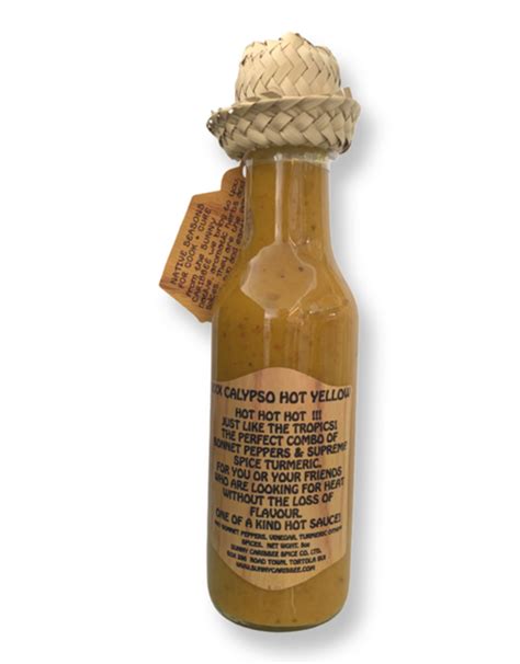 Sunny Caribbee Hot Sauce XXX Calypso Yellow Oz Nutmeg And Co