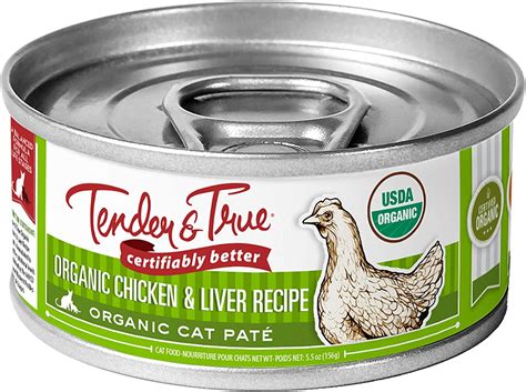 Tender And True Organic Chicken And Liver Recipe Canned Cat Food 5 5 Oz Case Of 24