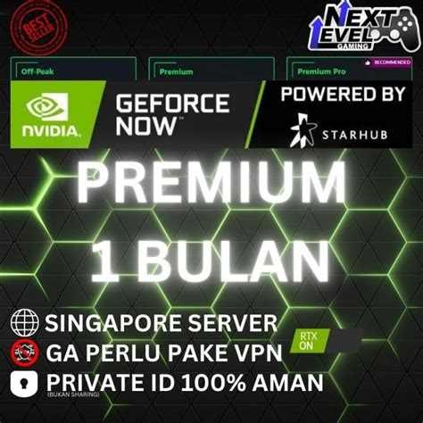 Jual GeForce NOW StarHub Cloud Gaming Singapore Bulanan Shopee Indonesia