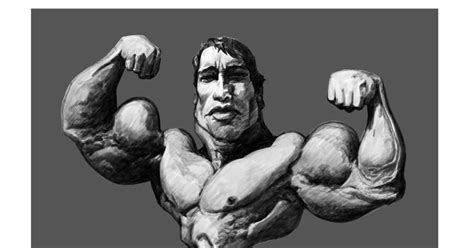 Caricatura Arnold Schwarzenegger El Tuko