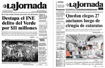 Noticias Guerrer s SME Periódico LA JORNADA Destapa el INE delito del