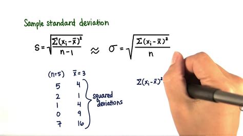 Clarifying Sample Sd Intro To Descriptive Statistics Youtube