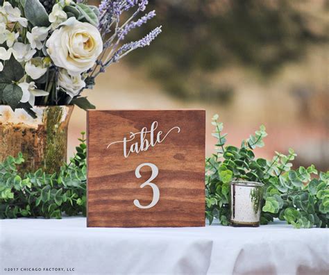 Wood Table Number Wedding Table Number Table Centerpiece Gp1640