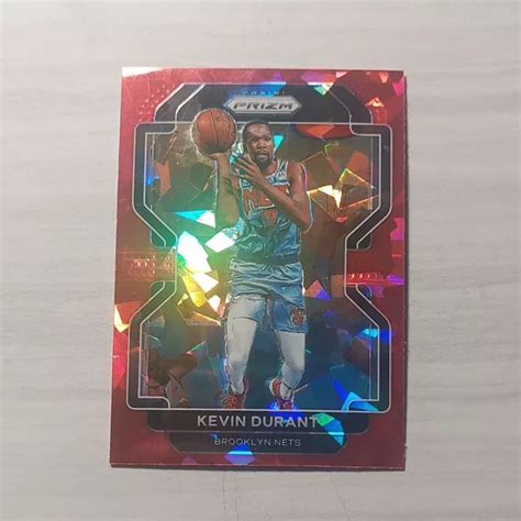 2021 22 KEVIN DURANT Panini Prizm rouge glace fissurée Prizm 120