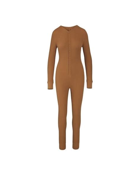 Skims Waffle Onesie Lyst