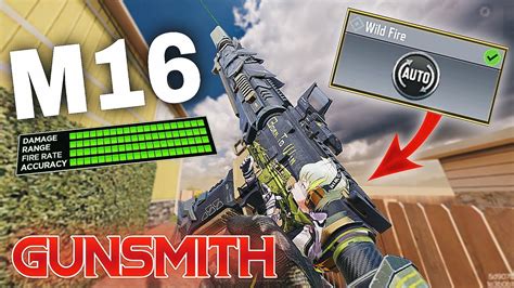 New M16 Full Auto Attachment In Cod Mobile New M16 Full Auto Gunsmith