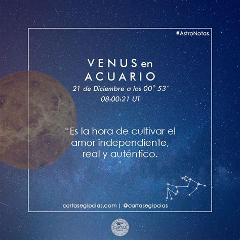 Venus En Acuario An Lisis De La Carta Natal Epoje