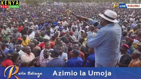 Hio Ni Ndege Yetu Panic At Kisumu Azimio Rally As Eugene Wamalwa Made