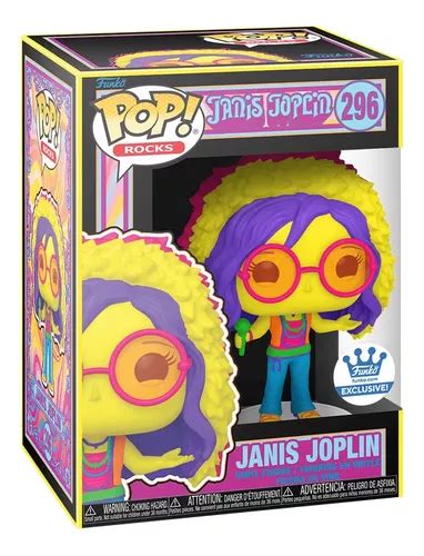 Funko Pop Janis Joplin 296 Funkoshop Blacklight Exclusiva Envío Gratis