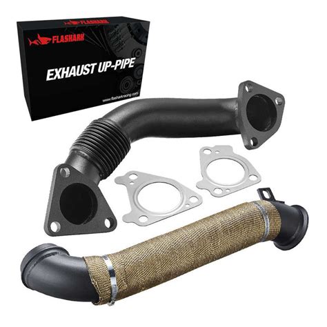 Downpipe Exhaust For 2004 5 2010 Lly Lbz Lmm 6 6l Duramax Diesel 3 Inch Flashark