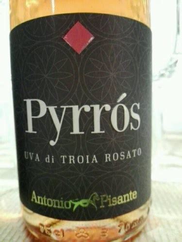 Antonio Pisante Pyrr S Uva Di Troia Rosato Vivino Australia