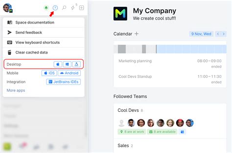 Space Desktop App Jetbrains Space Documentation