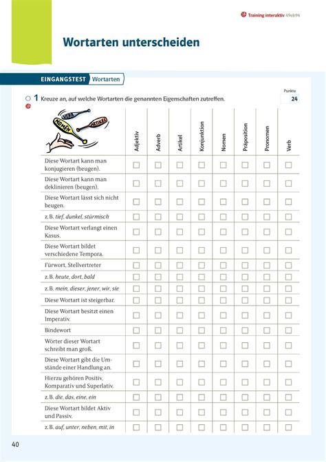 Ihr Kostenloses Montagspaket Wortarten Unterscheiden F R Klasse