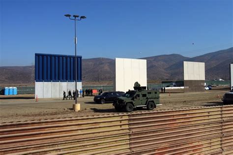 Ya Están Listos Los Prototipos Del Muro Fronterizo Para Que Trump Elija