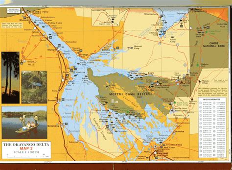 Map of Moremi - Moremi Game Reserve- Moremi Safaris