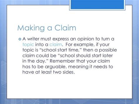 How To Write A Claim In An Argumentative Essay How To Write A Claim Argument Essay