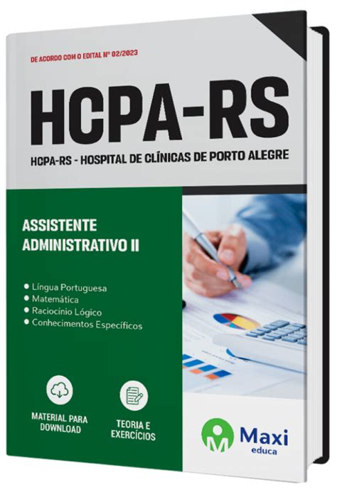 Apostila HCPA RS 2023 Assistente Administrativo II Concursos 2023