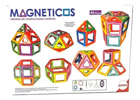 Bloques Magneticos 46 Pcs Juguete Didactico Con Iman Antex RODABONITO