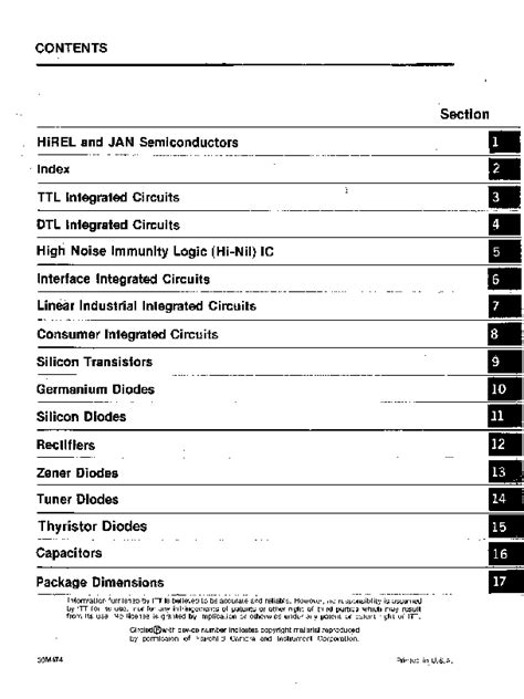 Itt Product Catalog 1974 Service Manual Download Schematics Eeprom