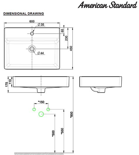 American Standard Ccasf Acacia Supasleek Vessel Mm