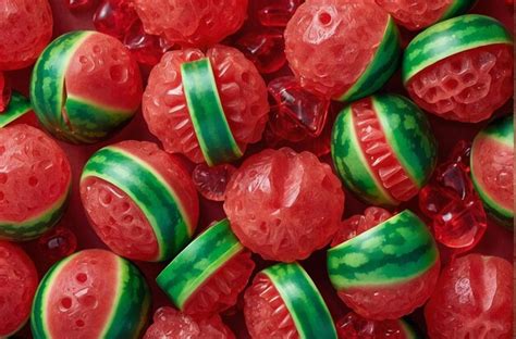 Premium Photo Watermelon Flavored Candies And Treats