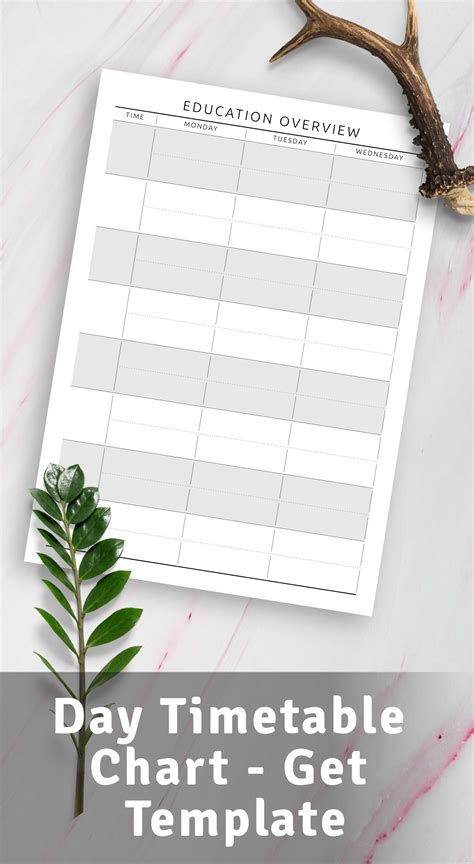 Day Timetable Chart - Get Template | Teacher lesson plans template ...