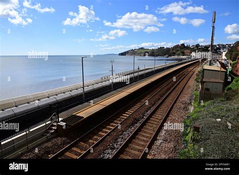 Dawlish Railway Station Showing The Newly Rebuilt And Extended Down