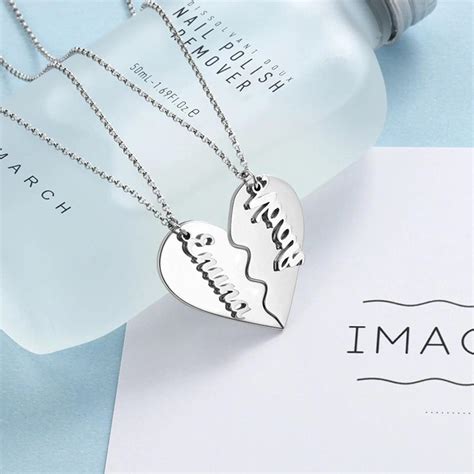 Buy Ritaonlinezeng Personalized Broken Heart Necklace Best Friends